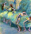 Edgar Degas Canvas Paintings - Ballet Dancers in the Wings